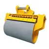 Compactador de tambor para excavadora compactador de cimentación de pavimento compactador vibratorio hidráulico rotatorio de suelo