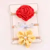 Set de Diademas Florales de Nylon para Niños, Transfronterizo Europeo y Americano, Nuevo Producto, Diadema Ultra Suave Sin Costuras para Bebés