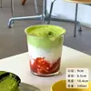 Taza de Fresa Famosa en Internet, Taza de Helado, Vaso de Vidrio Transparente, Taza para Batidos, Taza para Té de Leche, Taza para Bebidas de Café, Taza para Té de Frutas