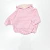 Inverno 2022 Novo Simples Versátil para Bebê com Forro de Lã Capuz Letra Camiseta Roupa de Escalada Infantil Casual Pulôver