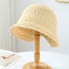 Chapéu Bucket Tecido Sólido Vazado com Fenda nas Costas, Estilo Coreano e Japonês, para Mulheres, Novo Chapéu Versátil para Sol da Primavera/Verão que Faz o Rosto Parecer Menor, Tendência