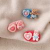 Pasador de Conejito Corazón Dulce, Pinza para Flequillo Lateral, Pinza de Pato Linda para Accesorios de Cabello Infantil