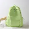 Mochila Casual de Viaje de Color Sólido Simple para Hombres y Mujeres, Mochila de Gran Capacidad, Se Puede Estampar con Logo, Resistente al Desgaste, Repelente al Agua, Mochila Escolar