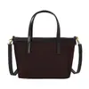 Nuevo Bolso Tote Pequeño Liso de Gamuza para Mujer Otoño/Invierno 2026, Bolso de Hombro Cruzado Versátil de Moda Casual