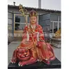 Escultura Customizada de Cobre Puro Ksitigarbha Bodhisattva 1,7m Ksitigarbha Bodhisattva da Montanha Jiuhua Escultura de Buda de Cobre Fabricante