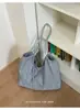 Bolso de mujer grande, simple y casual, nuevo bolso tote de moda de nicho estilo coreano transfronterizo, bolso de hombro y axila de lona