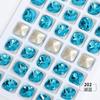 Manicure Fat Square Diamond Alta Qualidade Manicure Diamante Swarovski Mesmo Estilo Quadrado Diamante Manicure Jóias Vidro Cristal Diamante