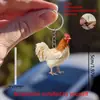 Tapón de Polvo para Teléfono Móvil de Pollo Plano Acrílico Nuevo Transfronterizo