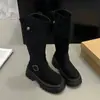 Botas Melard, botas largas para mujer, nueva colección de otoño 2026, con plataforma gruesa, de caña alta, botas de montar, botas de cowboy estilo western, adecuadas para mujeres bajitas