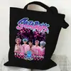 Bolso de Hombro Versátil Diario para Estudiante con Estampado de Dibujos Animados Anime Moda Transfronteriza Bolso de Lona Portátil de Gran Capacidad