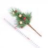 Árvore de Natal mini de agulha de pinheiro de PVC de fruta artificial doce vermelha decoração de Natal de mesa pinheiro bonsai transfronteiriço