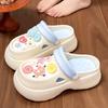 Zuecos de Suela Gruesa para Mujer, Nuevo Modelo 2026, Sandalias de Playa Antideslizantes para Verano, Calzado de Exterior, Pantuflas que Aumentan la Altura para Mujer