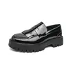 Zapatos de cuero de negocios para hombre, estilo slip-on para primavera transfronteriza, mocasines para conducir, mocasines slip-on con borlas, zapatos casuales versátiles