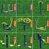 Conjunto de Equipamentos de Fitness ao Ar Livre para Parques, Comunidades, Novas Áreas Rurais e Caminhos com Equipamentos para Exercício de Idosos