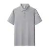 Camisa POLO Colorida de Manga Curta de Alto Padrão para Homens e Mulheres, Confortável e Respirável para o Verão, Roupa de Trabalho, Camisa Cultural para Publicidade, Pode Imprimir LOGOTIPO