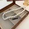 Collar de perlas en capas con cuentas transfronterizo europeo y americano, cadena para la clavícula estilo fiesta vintage, lujo ligero, accesorio versátil de alta gama para mujer
