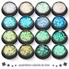 Alto brilhante pó PET lantejoulas ultra-finas 2mm quadrado retangular nail art gradiente laser pó X4-416