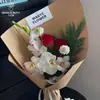 Papel rígido de siete colores con pensamientos, papel para modelar flores, papel para envolver ramos, papel kraft, papel para envolver flores