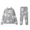 E-commerce Transfronteiriço Marca Europeia e Americana Tendência Moletom Solto Estampado com Espuma Y2K Hip-Hop Street Wear Tops Pulôver Masculino e Feminino