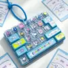 Llavero de teclado mecánico de dibujos animados de Sanrio, colgante de tecla lindo y antiestrés, accesorios para mochila de Kuromi y My Melody
