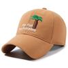 Boné de Baseball Bordado de Aba Larga para Primavera e Outono, Boné Tendência para Rosto Pequeno, Chapéu para Circunferência Craniana Grande, Boné Bico de Pato Versátil Casual Unissex