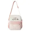 2025 Bolso de Cuadros Fresco y Elegante para Mujer Estilo Hong Kong Ruiying Mochila Escolar para Estudiantes Lona Exterior Chica Bolso Cruzado Pequeño