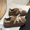Zapatos Mecedores de Suela Gruesa para Mujer 2026 Primavera Nuevos Versátiles Plataforma que Aumenta la Altura Retro Zapatos de Entrenamiento Alemanes Tenis Deportivos Casuales