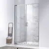 Box de Banheiro Extremamente Estreito de Linha Única com Separação Seca e Molhada, Divisória de Vidro com Porta Dupla Deslizante Mais Vendida, Banheiro Completo