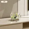 Aquário pequeno de mesa para uso em escritório, aquário transparente para tartarugas, plástico para atacado, aquário de peixes dourados durável e inquebrável