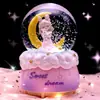Princesa de Ensueño Kuku Mi Bola de Cristal Caja de Música Giratoria Caja de Música Regalo de Cumpleaños para Niños Niñas Niña Pequeña