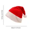 Gorro navideño de felpa corta, gorro navideño para adultos y niños, disfraz de fiesta, suministros de decoración navideña, cantidad mínima de pedido