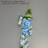 Flores Artificiales Azules Ramo Materiales para Decoración de Escena de Boda, Rosas Azules para Arreglo de Piso de Salón de Bodas y Flores Decorativas