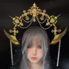 Corona de Aura de Virgen Solar Lolita Tocado Lolita Exagerado Adorno para Fotos de Ángel Diadema de Aura