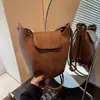 Bolso de Calabaza de Diseño Único para Mujer, Bolso Cubo Versátil y de Moda, Bolso de Hombro Retro Simple y de Alta Gama para el Trabajo