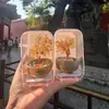 Árbol de la Fortuna de Citrino Adorno en Maceta Lugar Escénico del Templo de Beijing Árbol de la Fortuna de Cristal Natural Cultural y Creativo Regalo Atractor de Riqueza