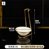 Suporte Especial para Colher de Sopa de Hotel de Luxo Suporte para Colher Masculino Suporte para Escorredor de Panela Quente Comercial Suporte para Colher de Aço Inoxidável Espessado Dourado