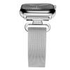 Pulseira de Relógio Feminina Cravejada de Diamantes Adequada para Apple Watch Pulseira de Malha Magnética de Aço Inoxidável Pulseira Milanesa para Applewatch