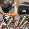 Pluma aplicadora de tinte capilar con péptidos, tubo pequeño dorado, cubre rápidamente las canas y añade color, oculta de forma natural sin dañar el cabello y no se desvanece, una pluma de tinte capilar de un solo uso