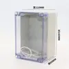 Caja de conexiones impermeable directa M1 tapa transparente caja de plástico ABS IP65 Caja impermeable carcasa de cableado caja de terminales