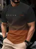 2025 Nueva Camiseta Casual Versátil de Manga Corta para Hombre con Estampado, Moda Europea y Americana, Versátil, de Alta Calidad