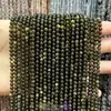 Suministrado directamente por el fabricante: cuentas redondas pequeñas de piedra natural, cuentas de arroz, cristal, turmalina, cuentas redondas de ágata, materiales hechos a mano para DIY, accesorios para pulseras