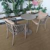 Cadeira de Rattan para Exterior, Conjunto de Mesa e Cadeiras de Exterior de Alto Padrão, Pátio Jardim, Mesa Nórdica, Conjunto Simples de Mesa e Cadeiras de Rattan para Lazer de Três Peças