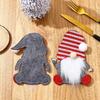 Nova Decoração de Natal Homem Velho Sem Rosto Conjunto de Faca e Garfo Saco de Faca e Garfo do Papai Noel Enfeites de Decoração de Mesa de Natal