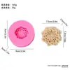 Molde de Silicone para Vela Perfumada Floral DIY Pedra Aromática de Pétala Molde para Sabonete Artesanal Gesso Resina