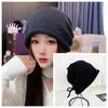 Celebridad de internet sombrero de punto elegante con cordón para rizar gorro de pescador moda casual diseño de moda tocado nueva moda