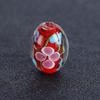 Pétalos de ciruela esmaltados de colores estilo japonés, cuentas de tambor de cintura, joyería de color, piezas de bricolaje, accesorios, piezas de horquilla antiguas, venta al por mayor