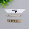 Placa de Metal de Acero Inoxidable Personalización Grabado Metal Cepillado Placa de Puerta Logo Marca Registrada Equipo de Grabado Placa de Señalización de Identificación