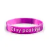 Pulsera Popular de Camuflaje Transfronteriza Pulsera de Silicona con Citas Inspiradoras Pulsera Deportiva Pulsera de Goma con Citas Inspiradoras