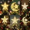 Estrella de Punta para Árbol de Navidad Luminosa de Plástico Transparente 15cm21cm Luz Cálida Parpadeo de Colores Decoración de Punta para Árbol de Navidad Estrella de Cinco Puntas