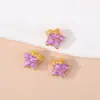 Método Antiguo Gota Dorada Aceite Flor de Durazno Pez Pequeño Estrella de Cinco Puntas Agujero Grande Cuentas Espaciadoras Pulsera de Cuentas Collar Cuerda para Tejer Accesorios para Joyería DIY